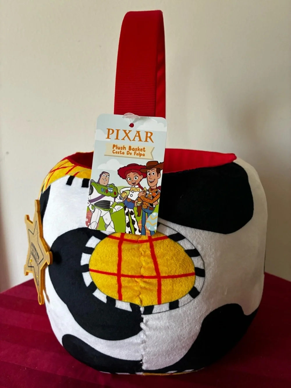 Disney Toy Story Woody Plush Trick-or-Treat Basket - Picture 3 of 12